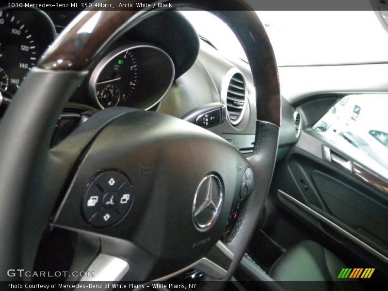 Arctic White / Black 2010 Mercedes-Benz ML 350 4Matic