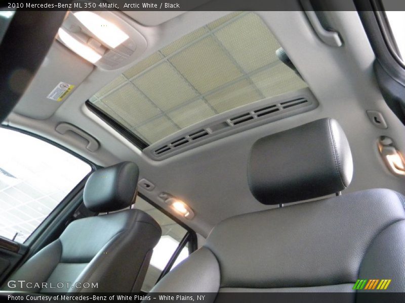 Arctic White / Black 2010 Mercedes-Benz ML 350 4Matic