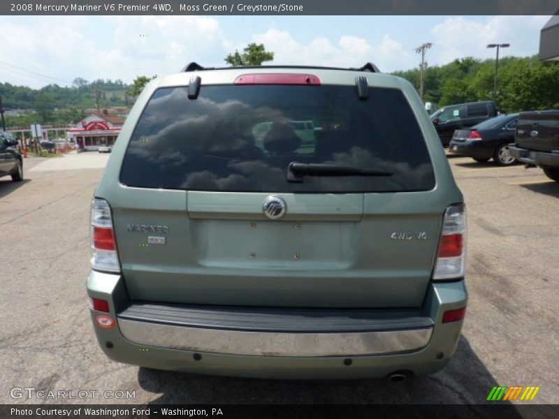 Moss Green / Greystone/Stone 2008 Mercury Mariner V6 Premier 4WD