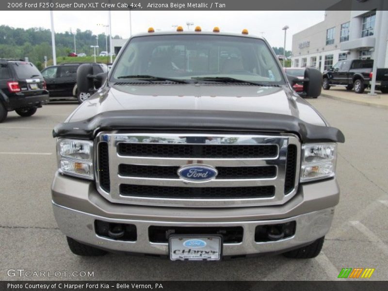 Arizona Beige Metallic / Tan 2006 Ford F250 Super Duty XLT Crew Cab 4x4