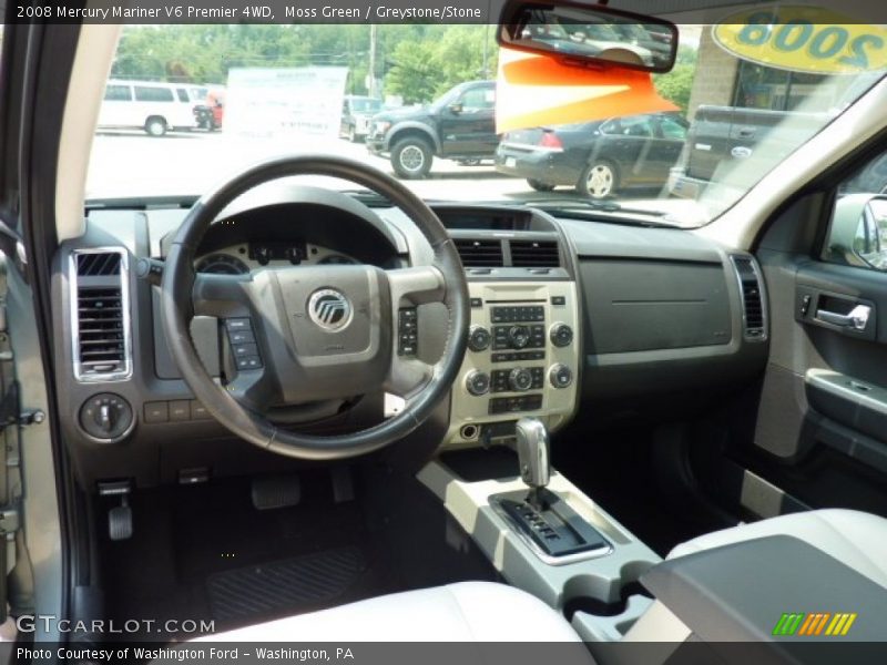Moss Green / Greystone/Stone 2008 Mercury Mariner V6 Premier 4WD