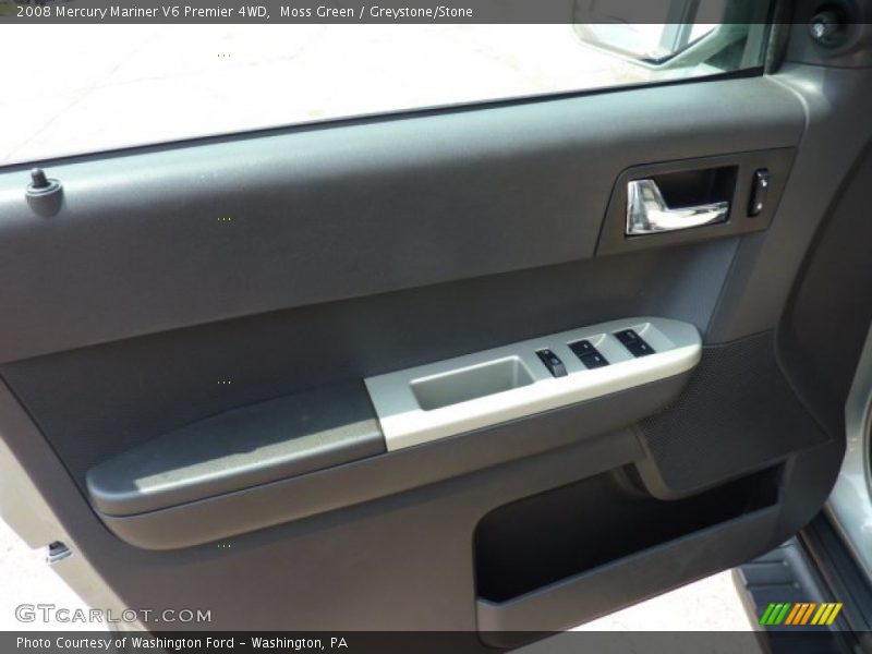 Moss Green / Greystone/Stone 2008 Mercury Mariner V6 Premier 4WD