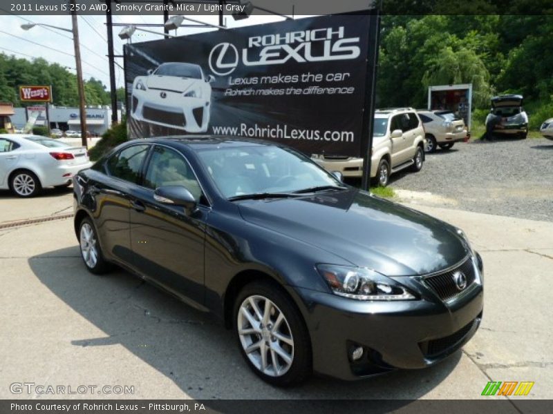Smoky Granite Mica / Light Gray 2011 Lexus IS 250 AWD