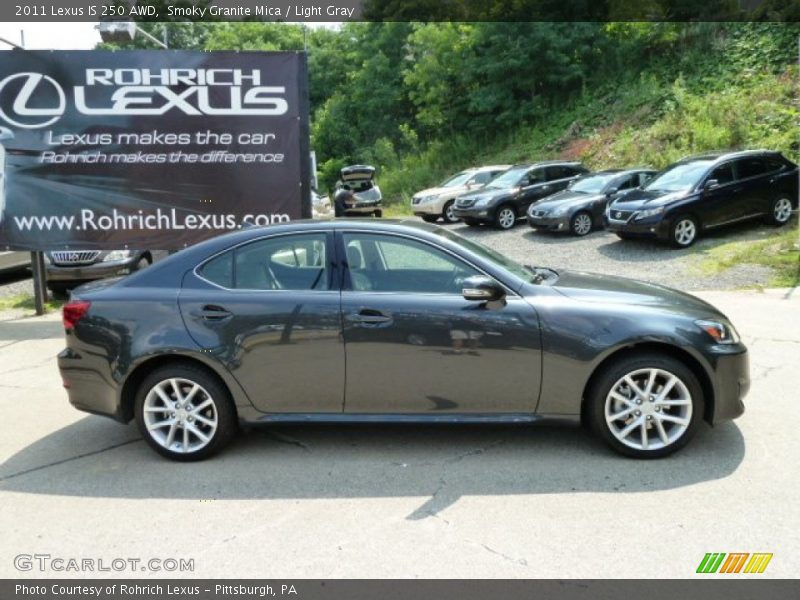 Smoky Granite Mica / Light Gray 2011 Lexus IS 250 AWD
