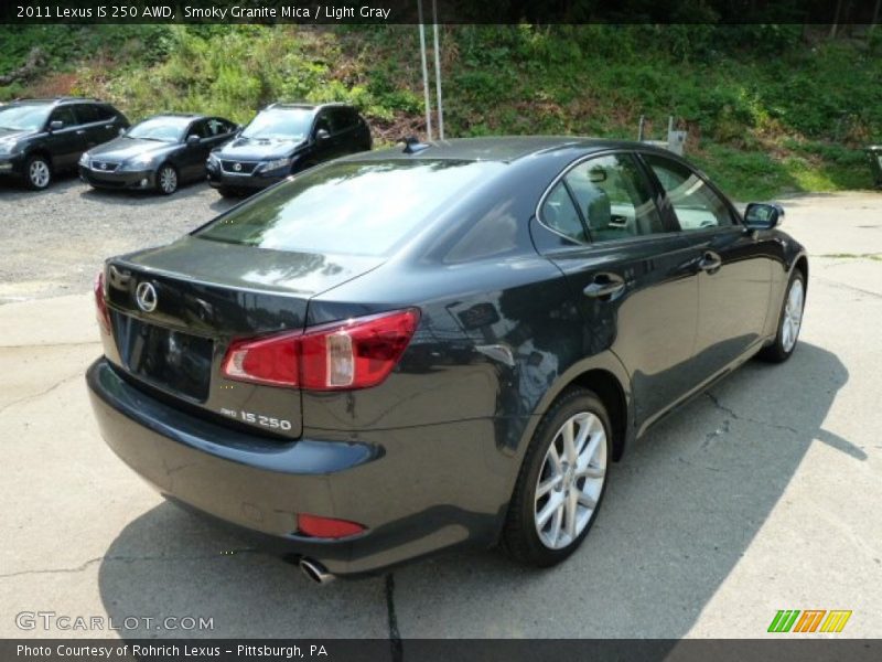 Smoky Granite Mica / Light Gray 2011 Lexus IS 250 AWD
