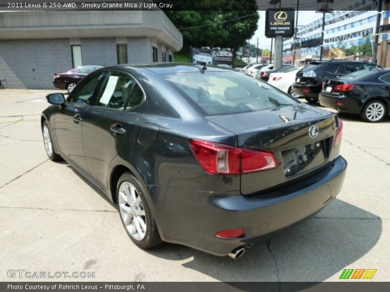 Smoky Granite Mica / Light Gray 2011 Lexus IS 250 AWD