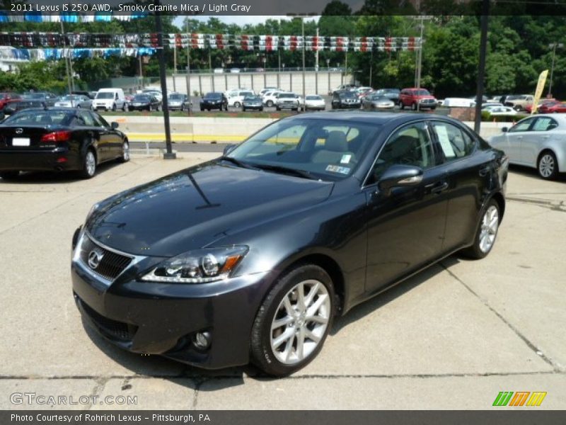 Smoky Granite Mica / Light Gray 2011 Lexus IS 250 AWD