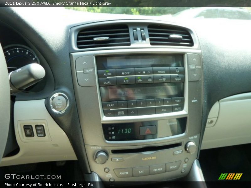 Smoky Granite Mica / Light Gray 2011 Lexus IS 250 AWD
