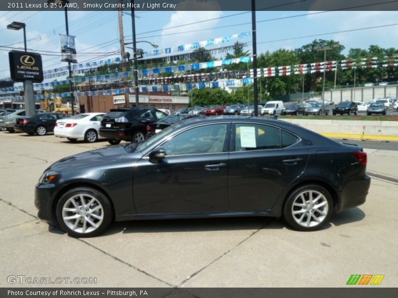 Smoky Granite Mica / Light Gray 2011 Lexus IS 250 AWD
