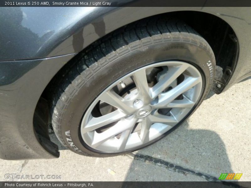 Smoky Granite Mica / Light Gray 2011 Lexus IS 250 AWD
