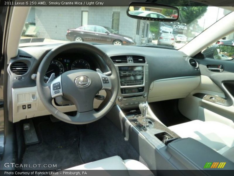 Smoky Granite Mica / Light Gray 2011 Lexus IS 250 AWD