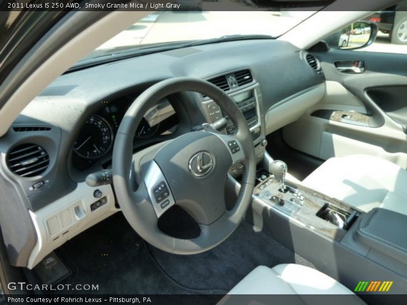 Smoky Granite Mica / Light Gray 2011 Lexus IS 250 AWD
