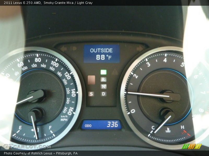 Smoky Granite Mica / Light Gray 2011 Lexus IS 250 AWD