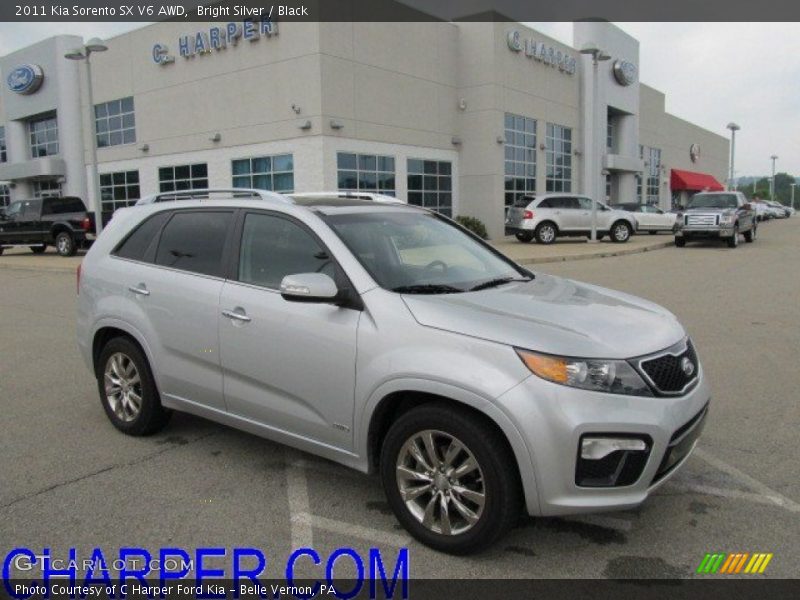 Bright Silver / Black 2011 Kia Sorento SX V6 AWD