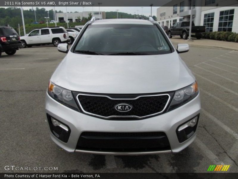 Bright Silver / Black 2011 Kia Sorento SX V6 AWD