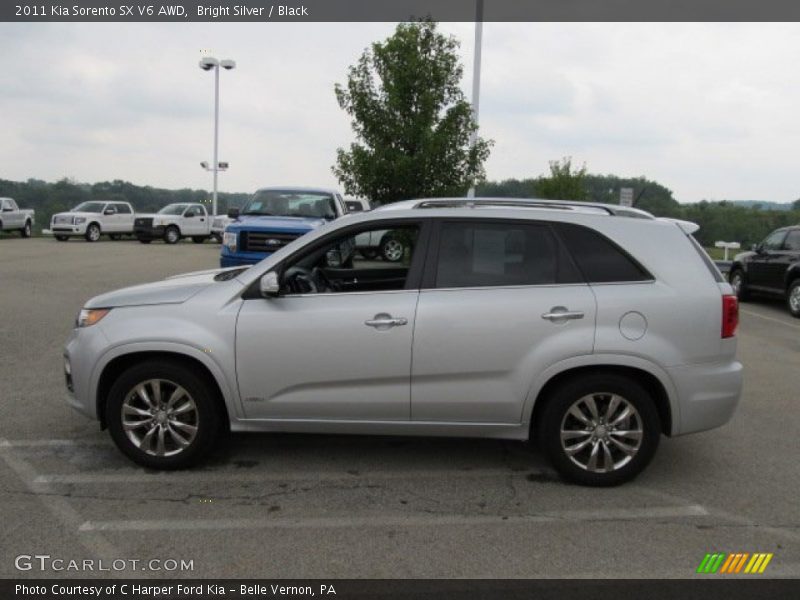 Bright Silver / Black 2011 Kia Sorento SX V6 AWD