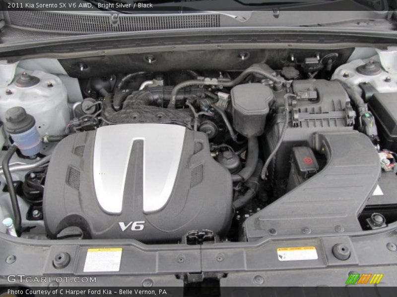 Bright Silver / Black 2011 Kia Sorento SX V6 AWD