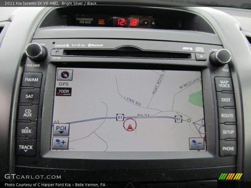 Bright Silver / Black 2011 Kia Sorento SX V6 AWD