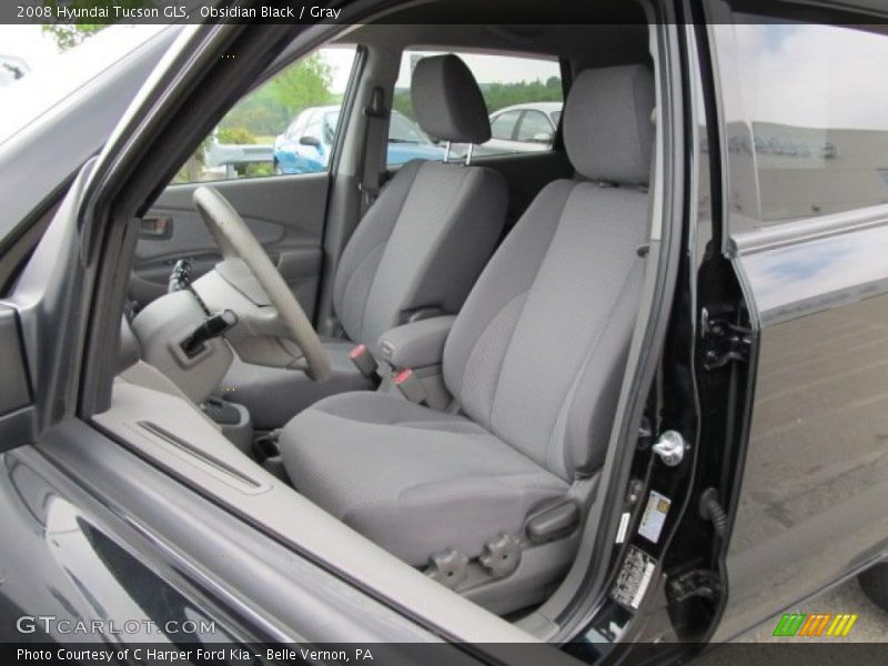 Obsidian Black / Gray 2008 Hyundai Tucson GLS