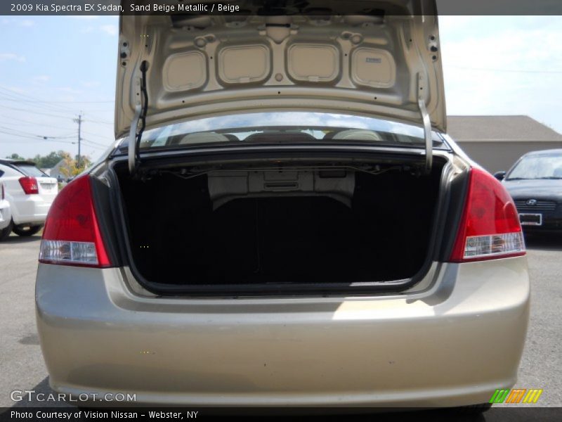 Sand Beige Metallic / Beige 2009 Kia Spectra EX Sedan