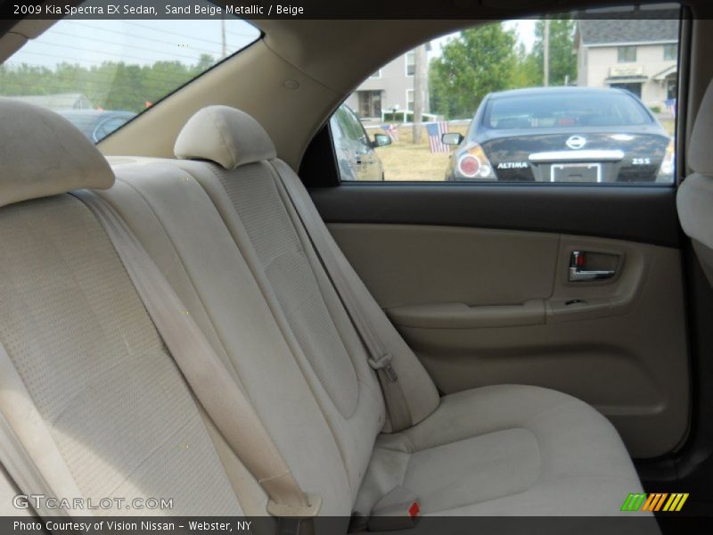 Sand Beige Metallic / Beige 2009 Kia Spectra EX Sedan