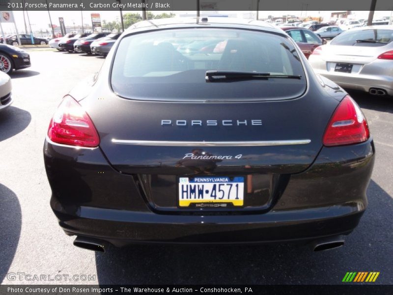 Carbon Grey Metallic / Black 2011 Porsche Panamera 4