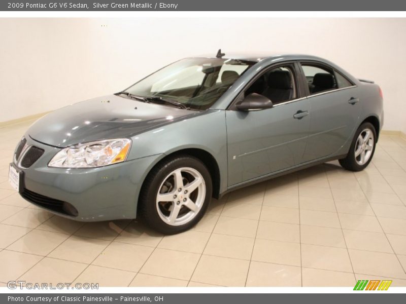 Silver Green Metallic / Ebony 2009 Pontiac G6 V6 Sedan