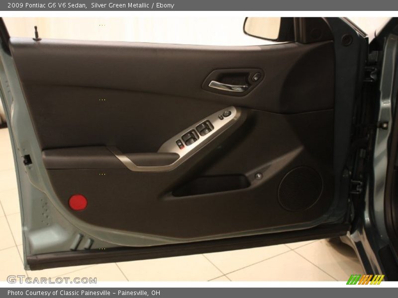 Silver Green Metallic / Ebony 2009 Pontiac G6 V6 Sedan