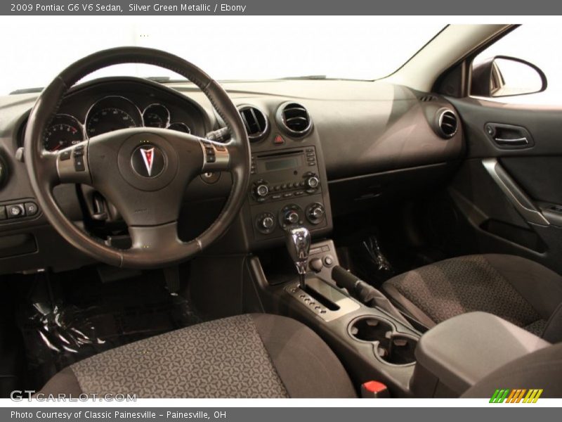 Silver Green Metallic / Ebony 2009 Pontiac G6 V6 Sedan