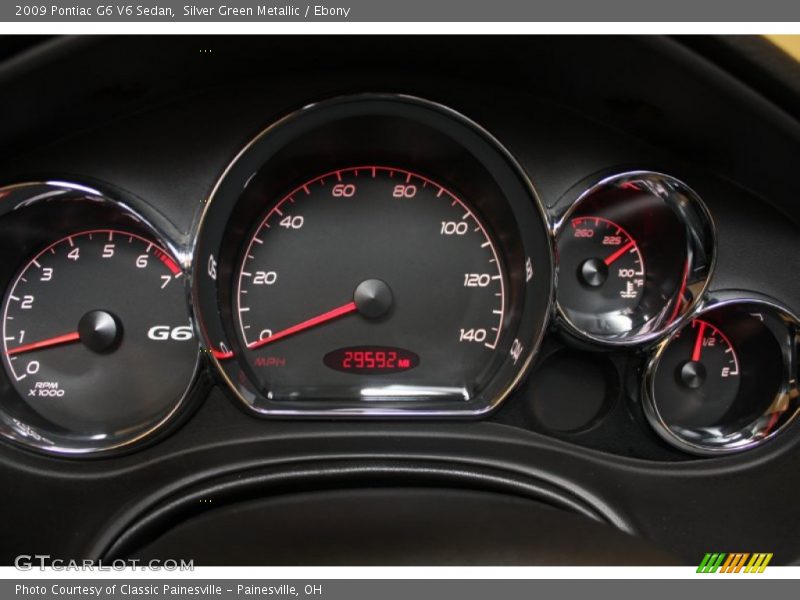 Silver Green Metallic / Ebony 2009 Pontiac G6 V6 Sedan