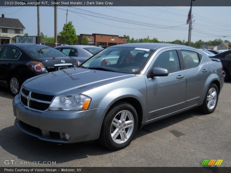 Silver Steel Metallic / Dark Slate Gray 2010 Dodge Avenger R/T