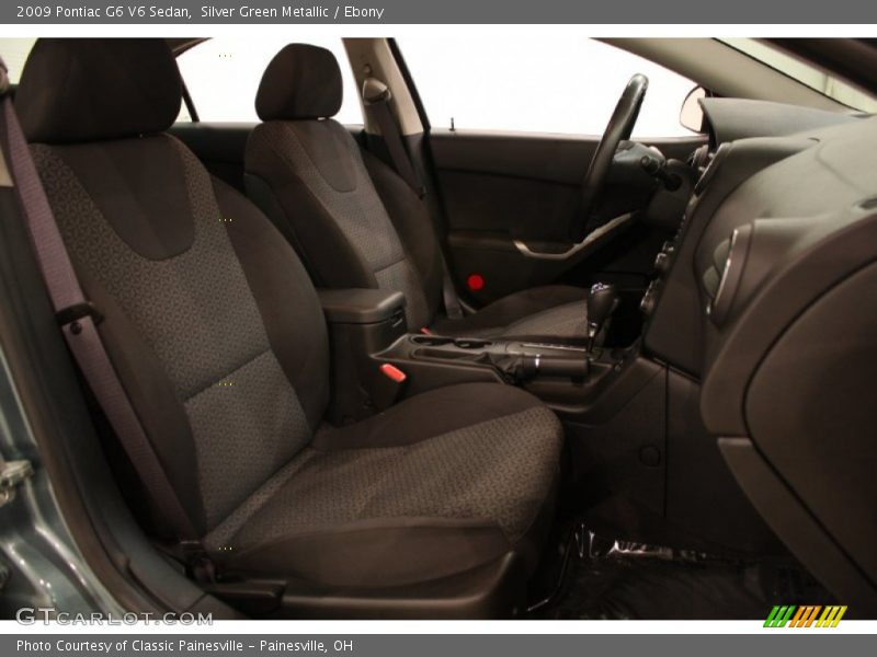 Silver Green Metallic / Ebony 2009 Pontiac G6 V6 Sedan