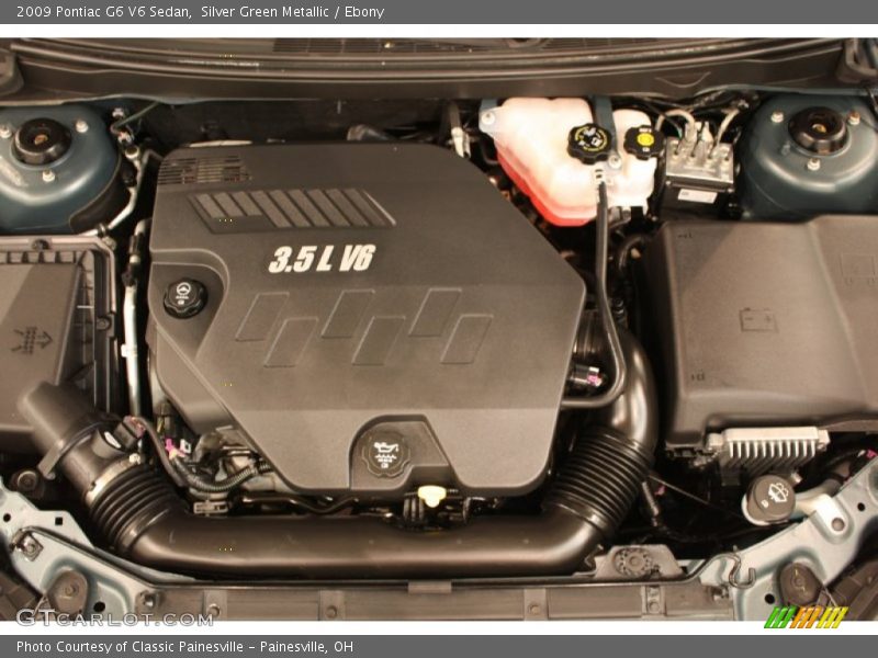 Silver Green Metallic / Ebony 2009 Pontiac G6 V6 Sedan