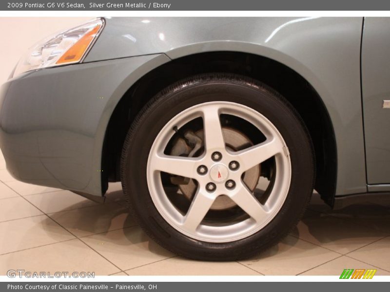 Silver Green Metallic / Ebony 2009 Pontiac G6 V6 Sedan