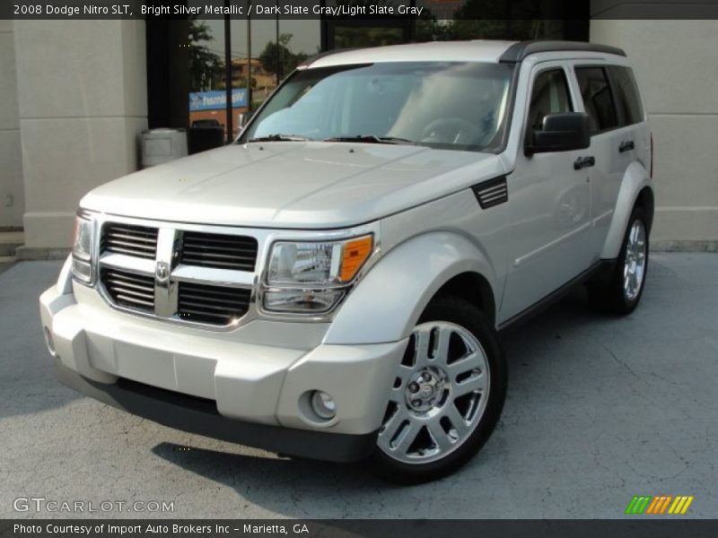 Bright Silver Metallic / Dark Slate Gray/Light Slate Gray 2008 Dodge Nitro SLT