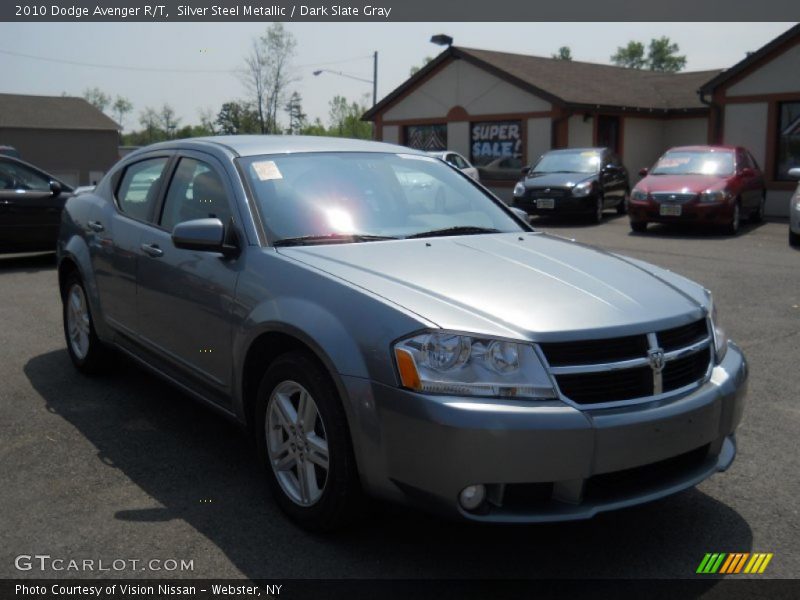 Silver Steel Metallic / Dark Slate Gray 2010 Dodge Avenger R/T