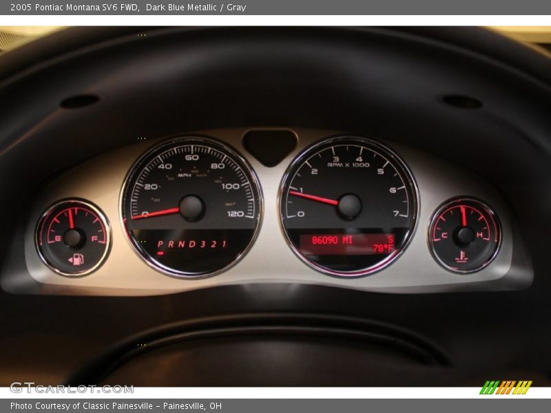 Dark Blue Metallic / Gray 2005 Pontiac Montana SV6 FWD