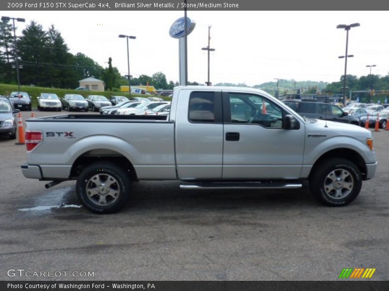 Brilliant Silver Metallic / Stone/Medium Stone 2009 Ford F150 STX SuperCab 4x4