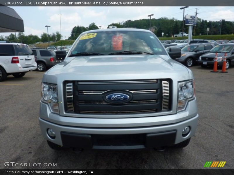 Brilliant Silver Metallic / Stone/Medium Stone 2009 Ford F150 STX SuperCab 4x4
