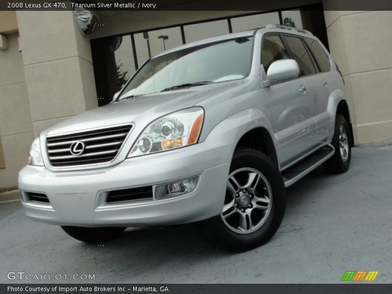 Titanium Silver Metallic / Ivory 2008 Lexus GX 470