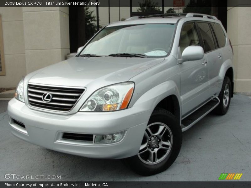 Titanium Silver Metallic / Ivory 2008 Lexus GX 470