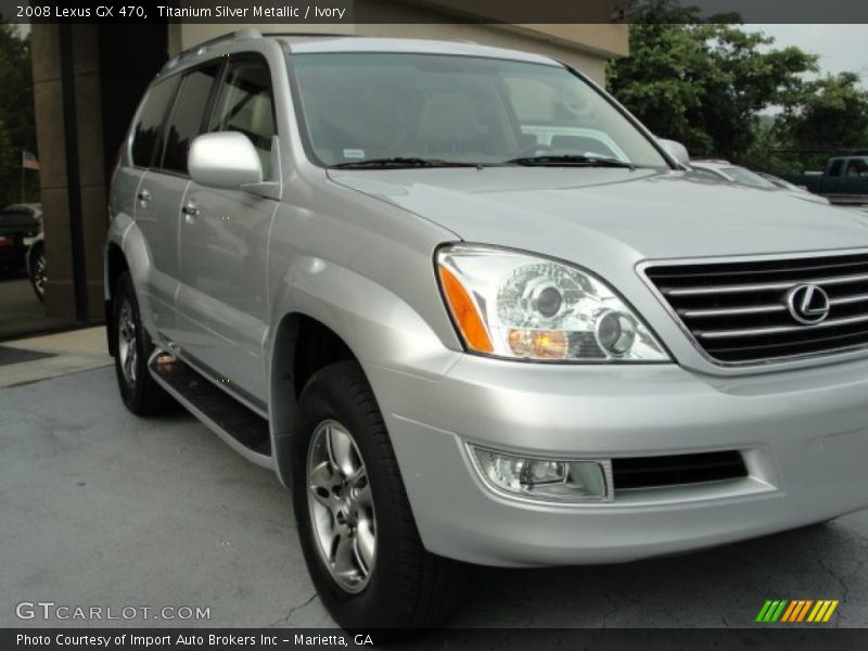 Titanium Silver Metallic / Ivory 2008 Lexus GX 470