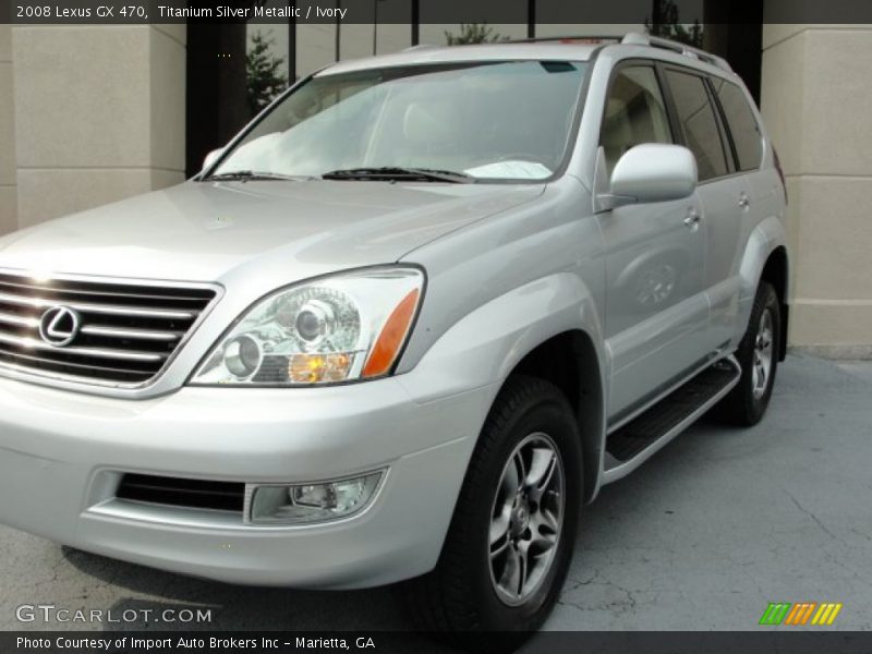 Titanium Silver Metallic / Ivory 2008 Lexus GX 470