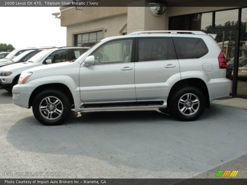 Titanium Silver Metallic / Ivory 2008 Lexus GX 470