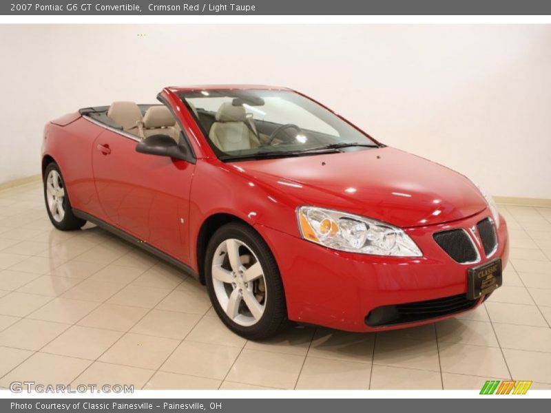 Crimson Red / Light Taupe 2007 Pontiac G6 GT Convertible