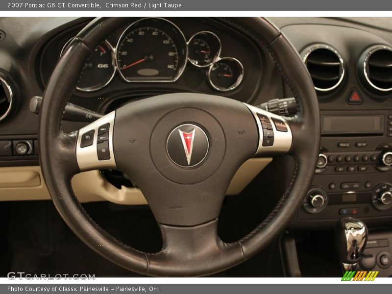 Crimson Red / Light Taupe 2007 Pontiac G6 GT Convertible