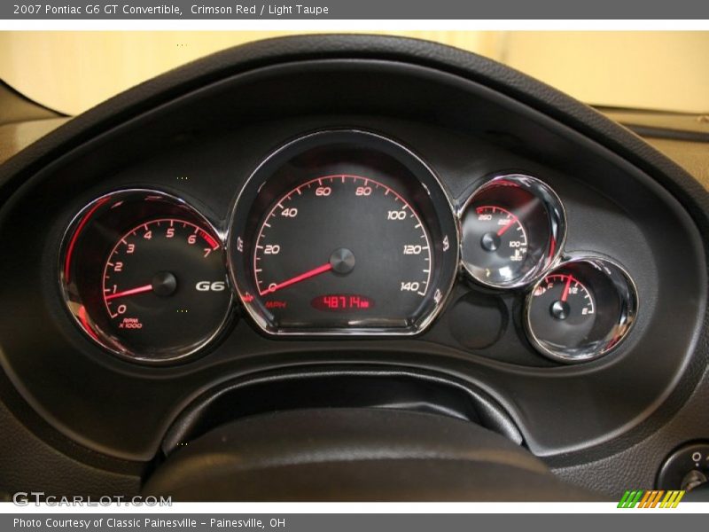 Crimson Red / Light Taupe 2007 Pontiac G6 GT Convertible