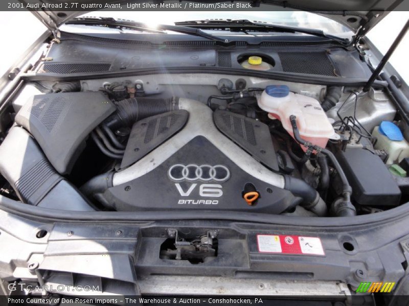  2001 Allroad 2.7T quattro Avant Engine - 2.7 Liter Twin-Turbocharged DOHC 30-Valve V6