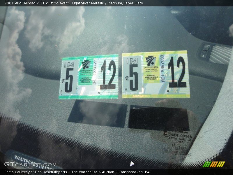 Light Silver Metallic / Platinum/Saber Black 2001 Audi Allroad 2.7T quattro Avant