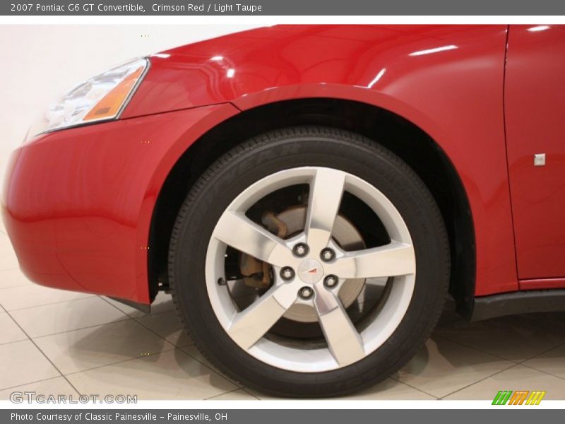 Crimson Red / Light Taupe 2007 Pontiac G6 GT Convertible